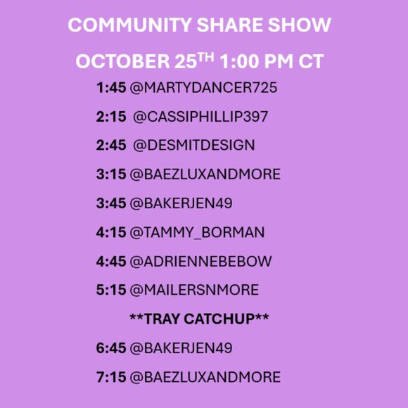 Saturday October 25th Live Show Host Party!! - Picture 2 of 3